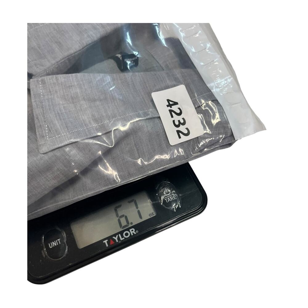 Vince Shirt Mens Extra Large Gray Linen Button Up Preppy Casual Lightweight - Picture 8 of 8